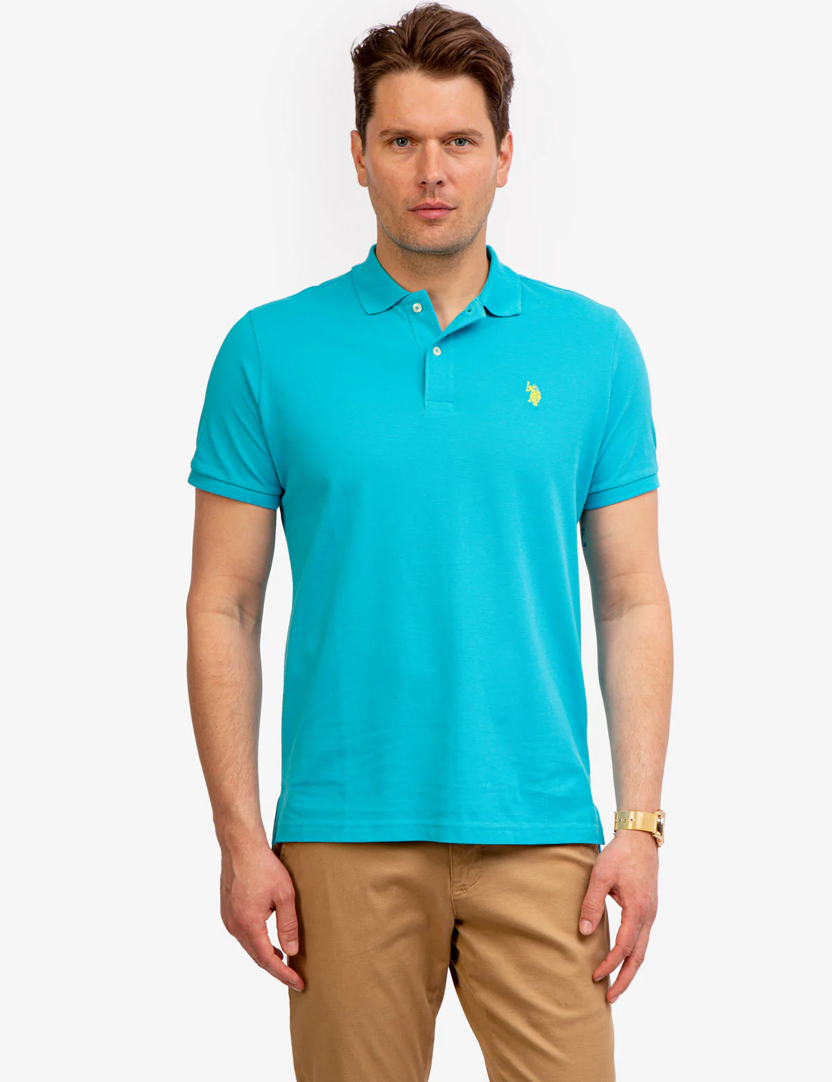 PIQUE SMALL LOGO POLO SHIRT