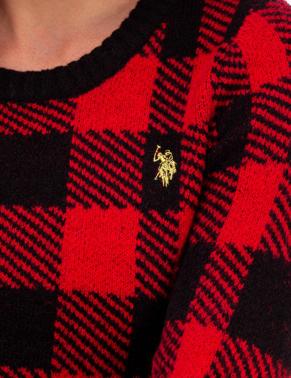 PLAID CREW NECK SWEATER - Image 11
