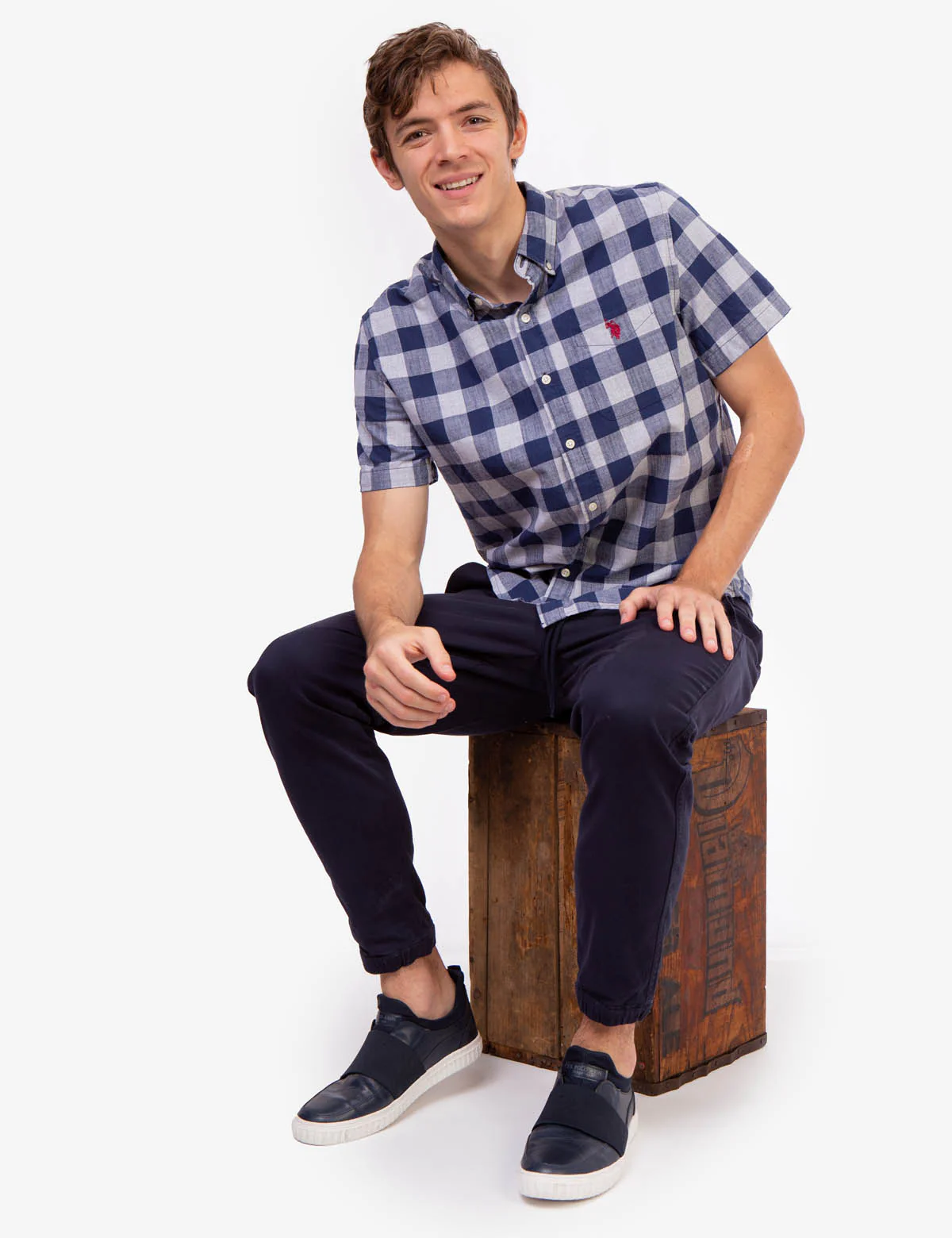 PLAID HEATHER SHORT SLEEVE SHIRT - Image 2