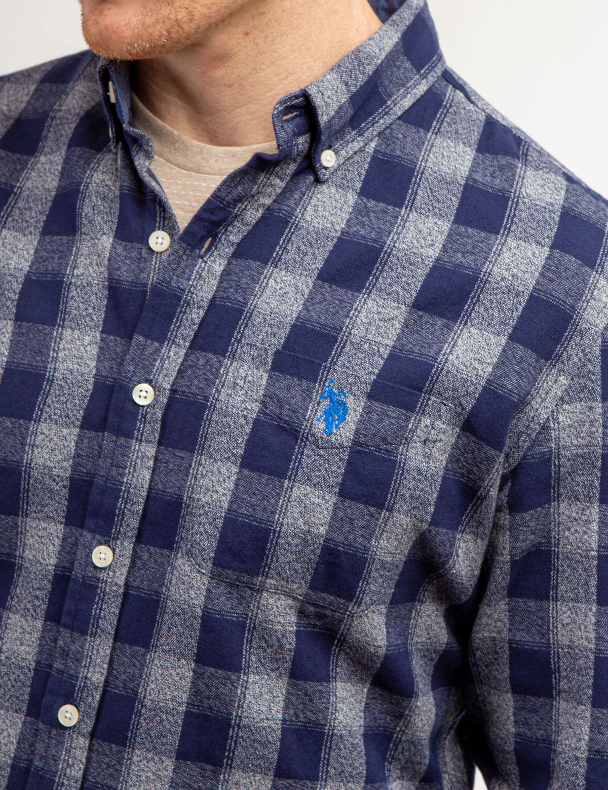 PLAID JASPE COTTON LONG SLEEVE SHIRT - Image 3