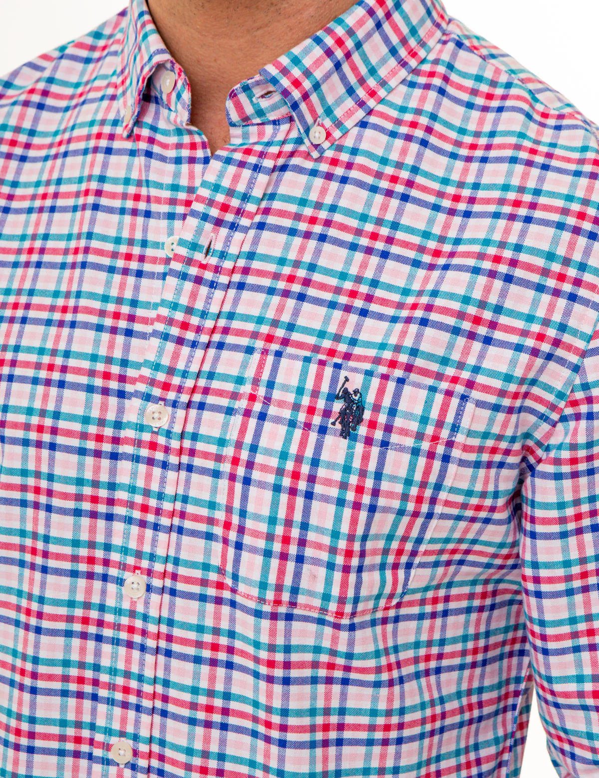 PLAID LONG SLEEVE OXFORD SHIRT - Image 3