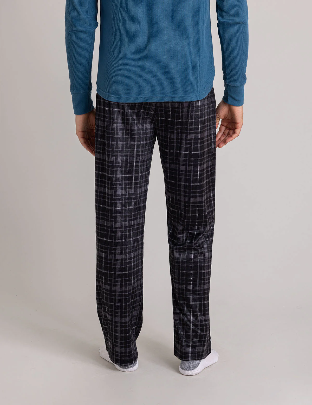 PLAID LUXE FLEECE PANTS - Image 3