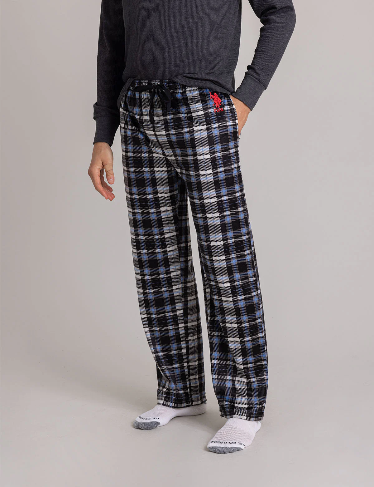 PLAID LUXE FLEECE PANTS - Image 8