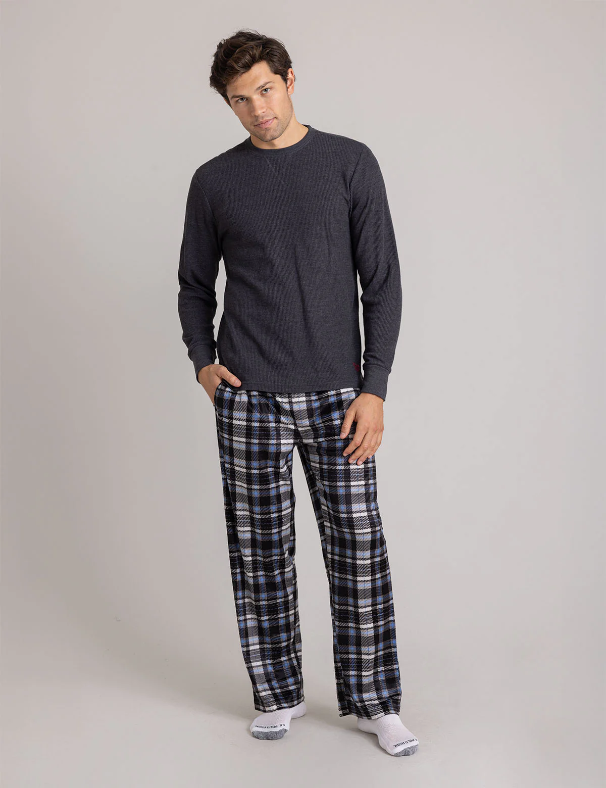PLAID LUXE FLEECE PANTS - Image 9