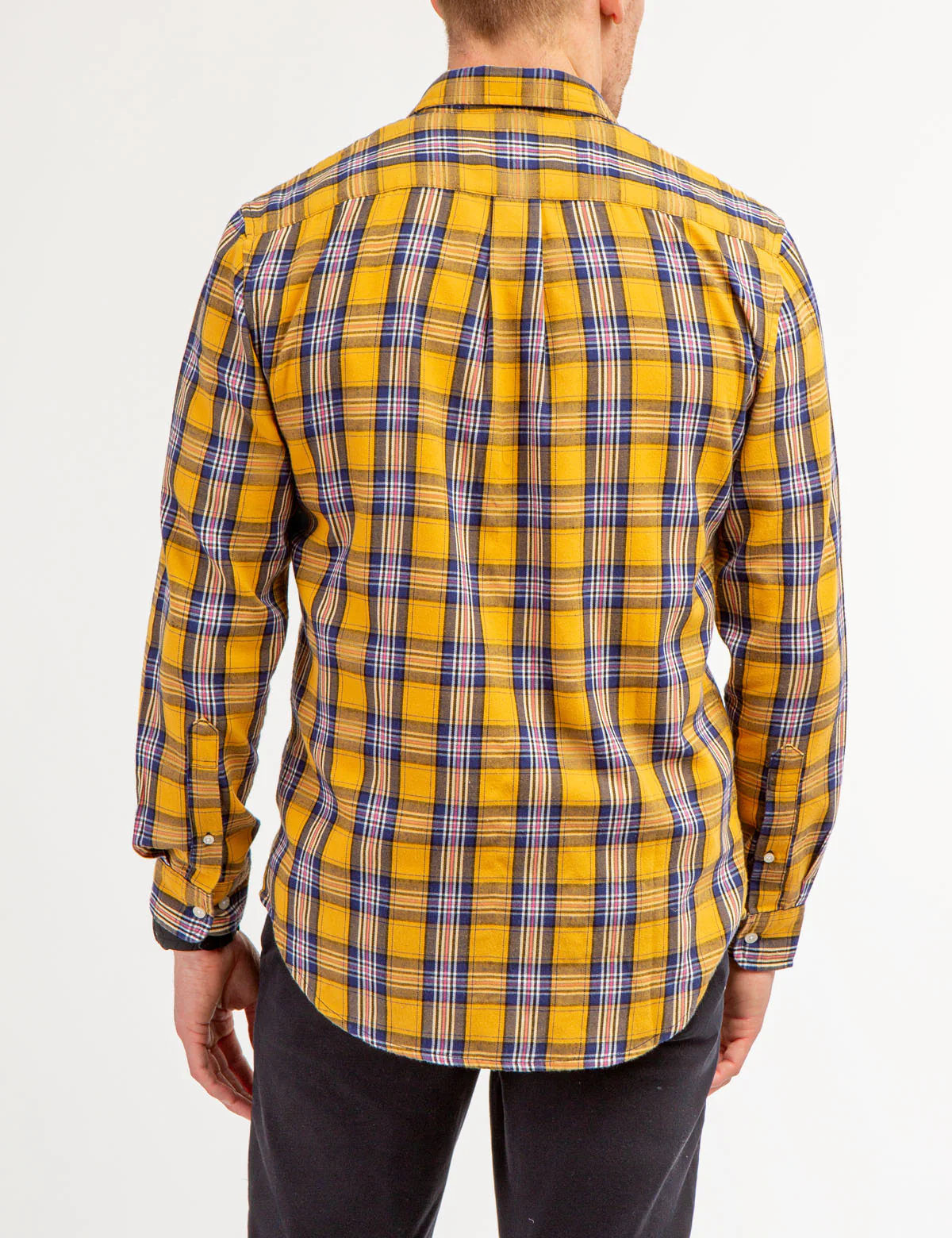 PLAID PEACHED TWILL LONG SLEEVE SHIRT - Image 8