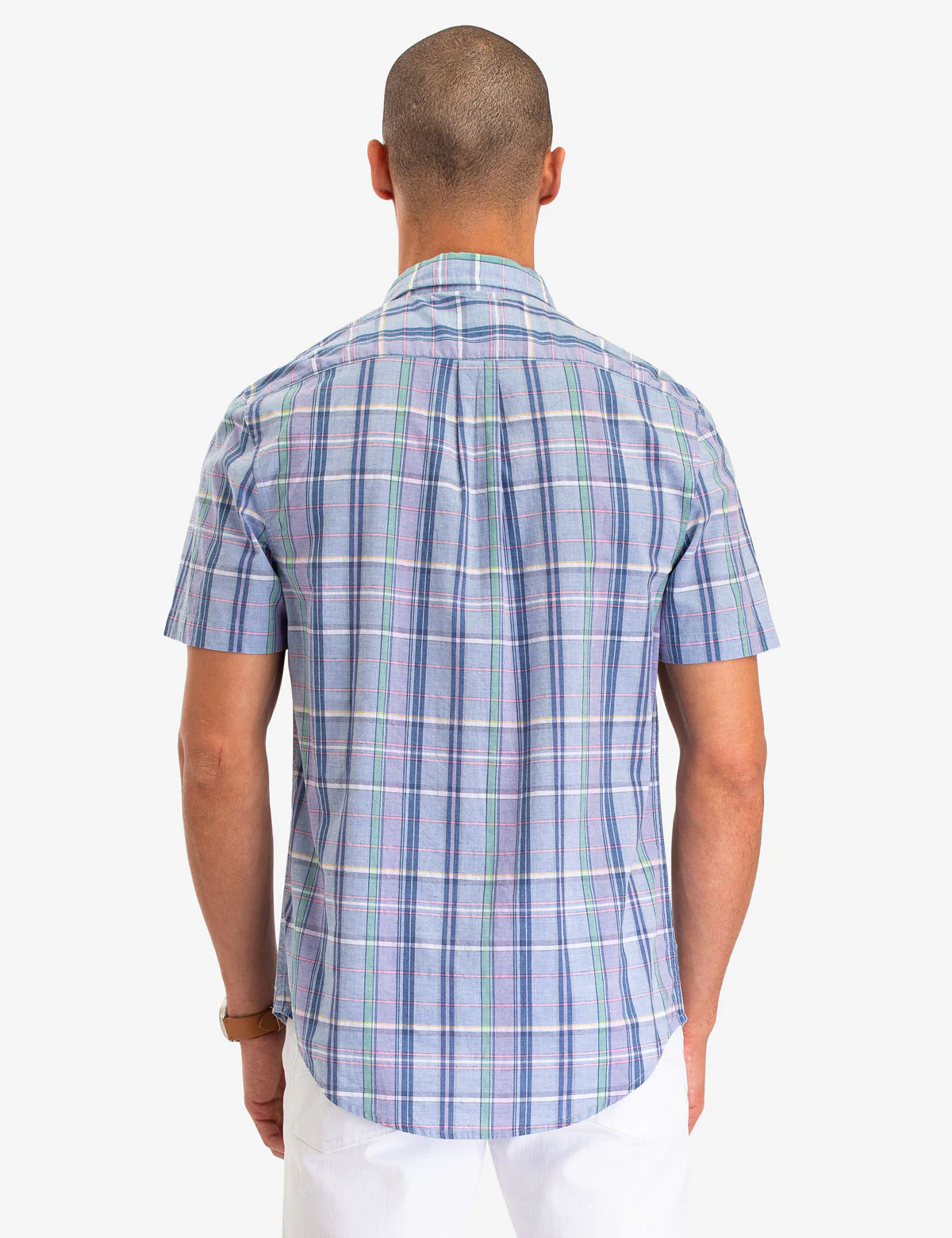 PLAID POPLIN SHORT SLEEVE SHIRT - Image 4
