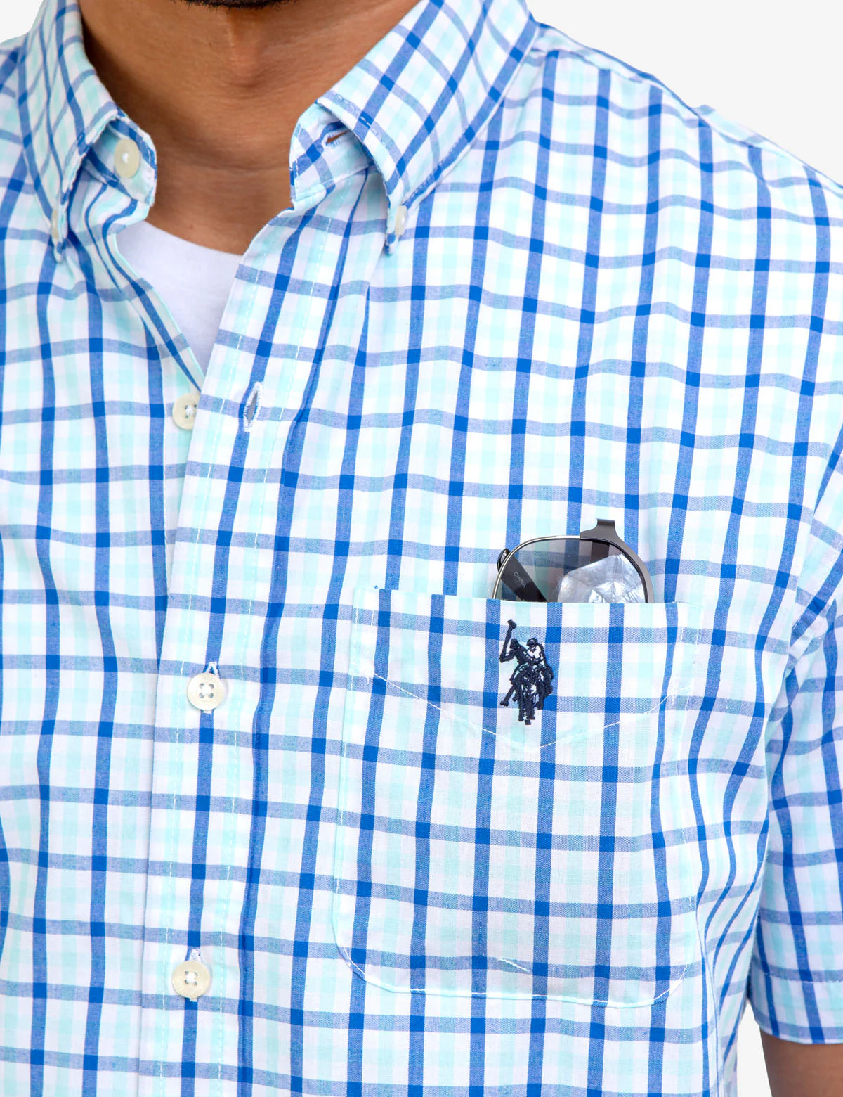 PLAID POPLIN SHORT SLEEVE SHIRT - Image 2