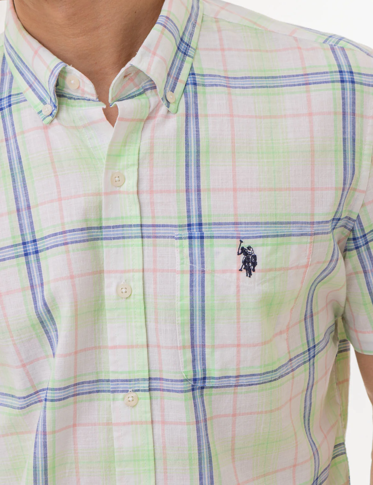 PLAID POPLIN WOVEN SHORT SLEEVE SHIRT - Image 4