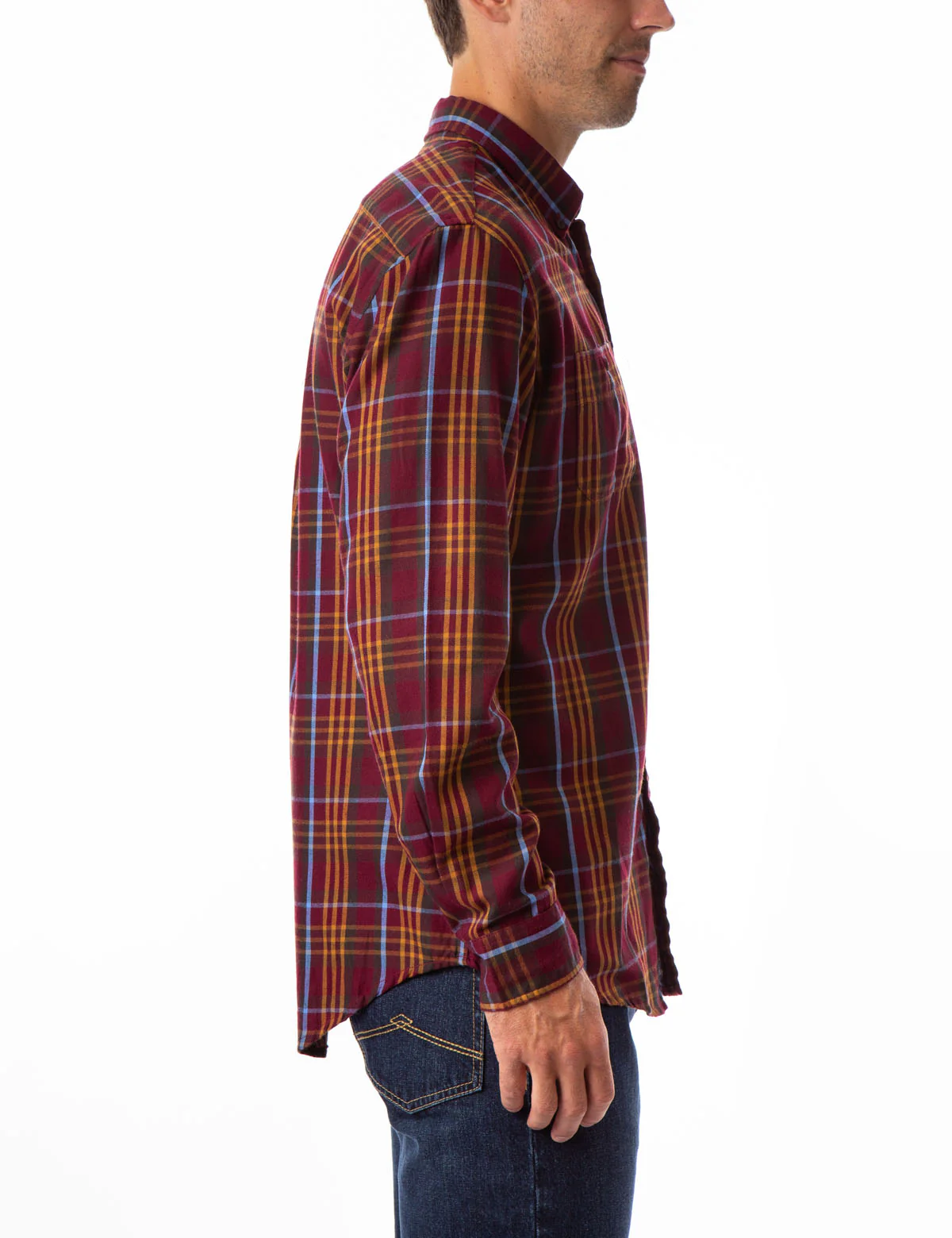 PLAID TWILL LONG SLEEVE SHIRT - Image 3