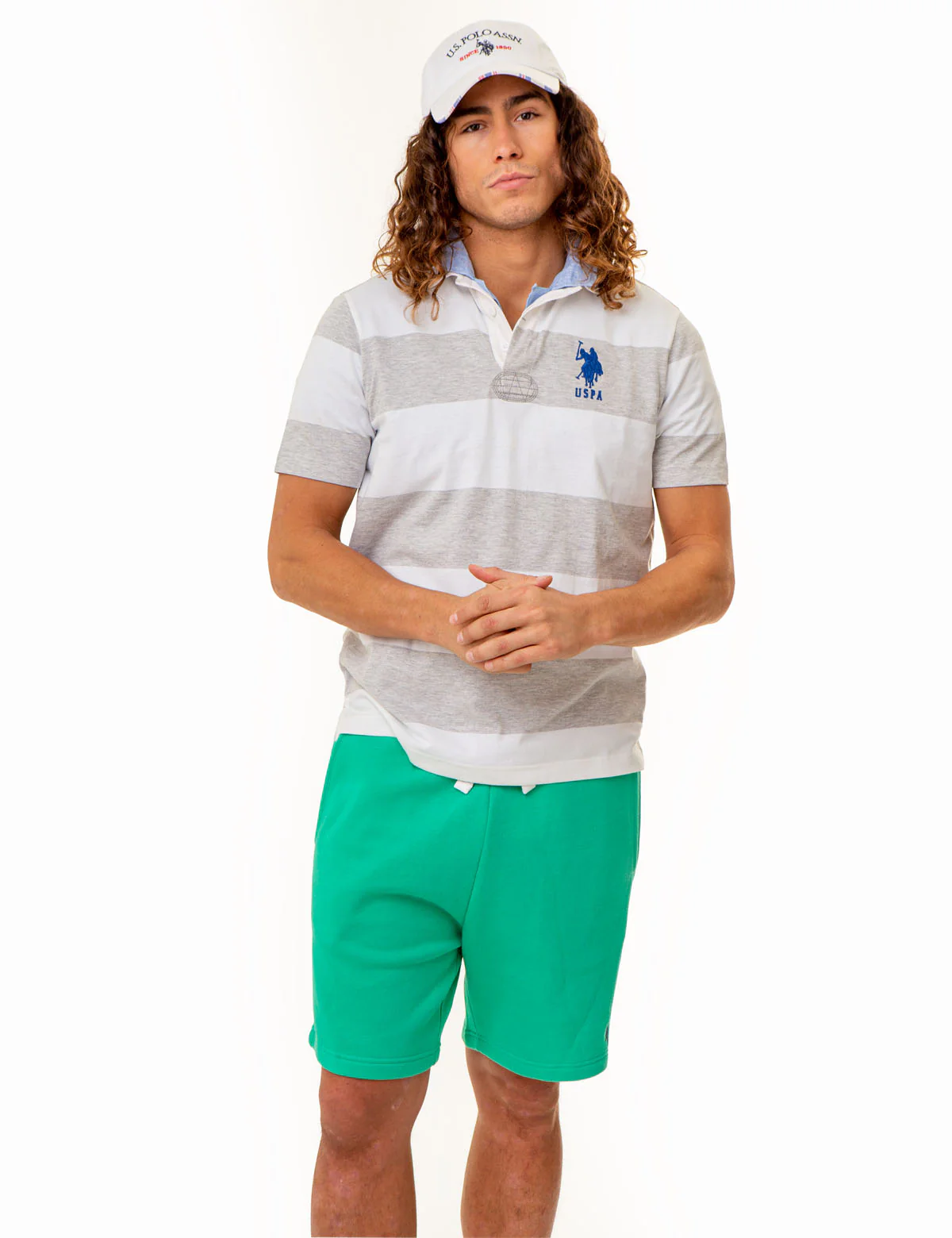 POPLIN COLLAR RUGBY STRIPE POLO SHIRT - Image 6
