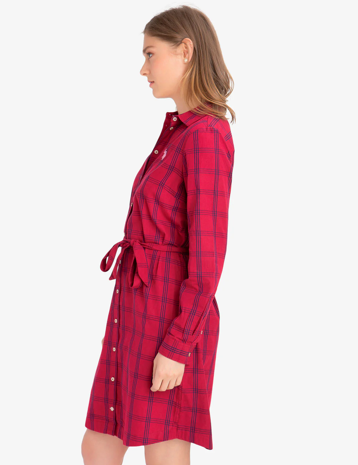 PLAID POPLIN DRESS - Image 7