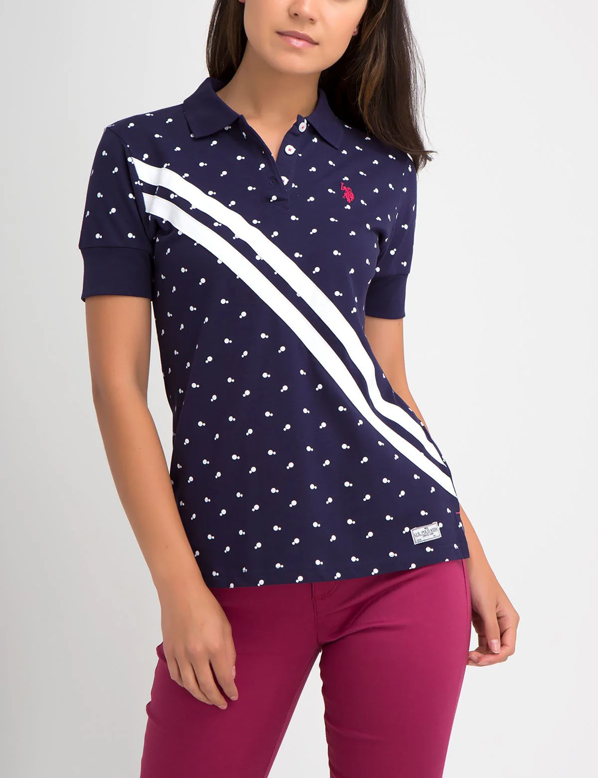 PREMIUM DOT SLASH POLO SHIRT - Image 6
