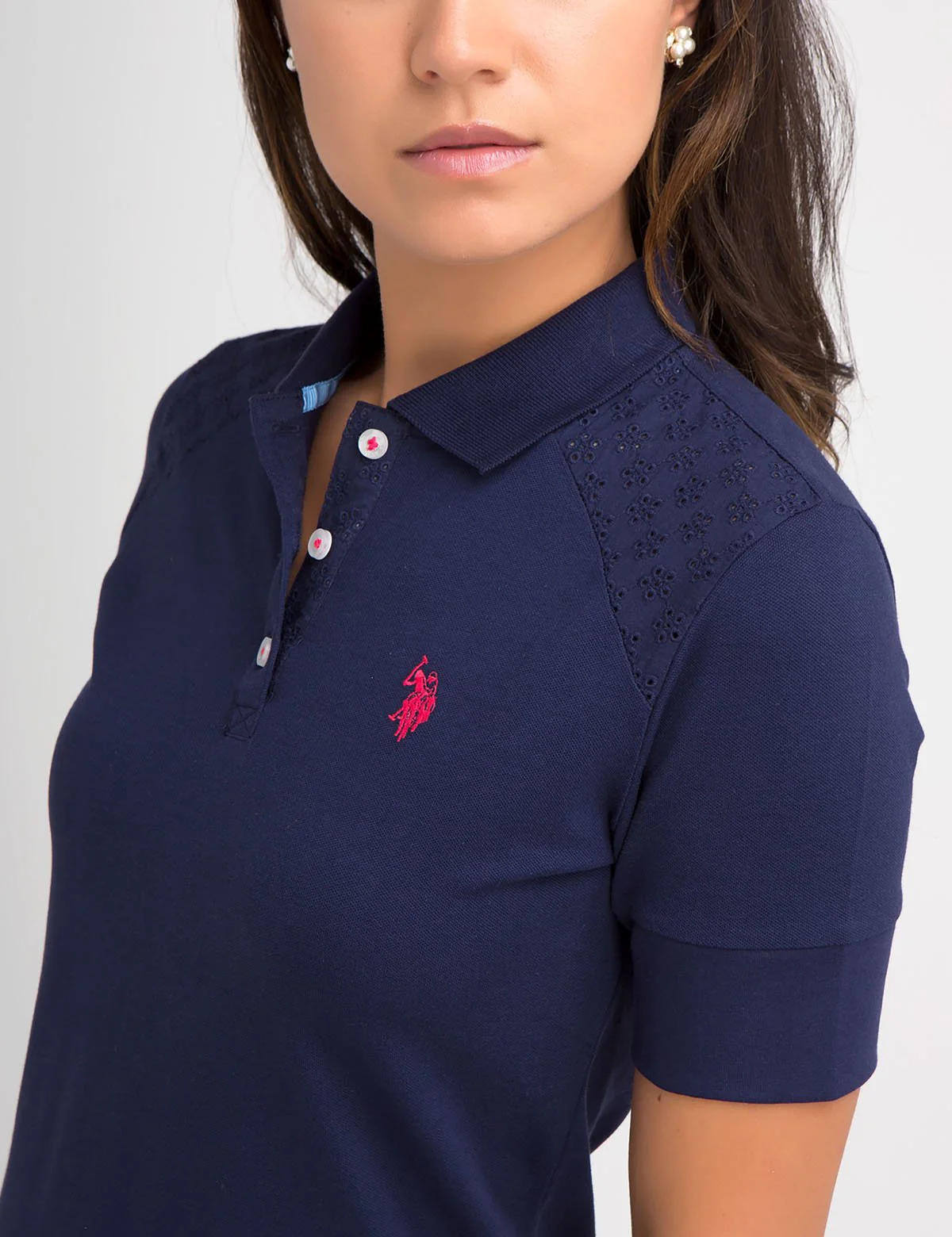 PREMIUM EYELET SHOULDER POLO SHIRT - Image 15