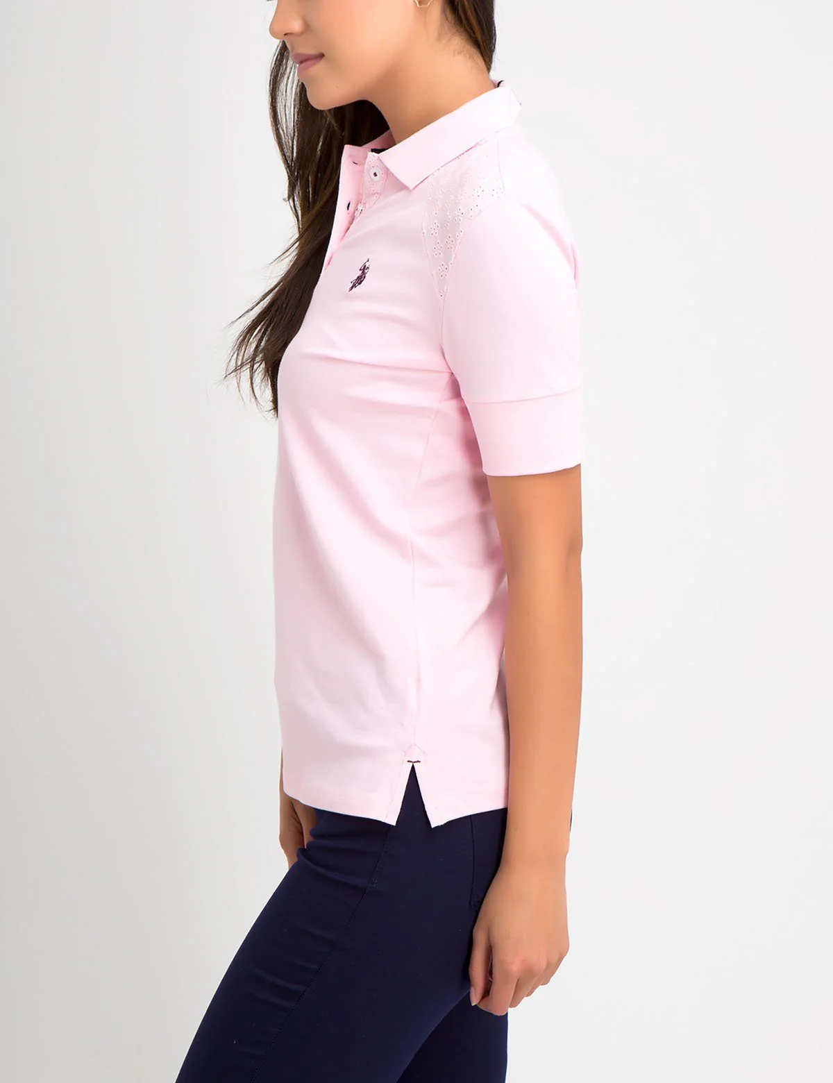 PREMIUM EYELET SHOULDER POLO SHIRT - Image 7