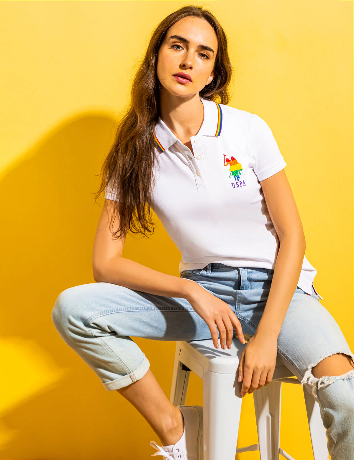 PRIDE LOGO TIPPED POLO SHIRT - Image 2
