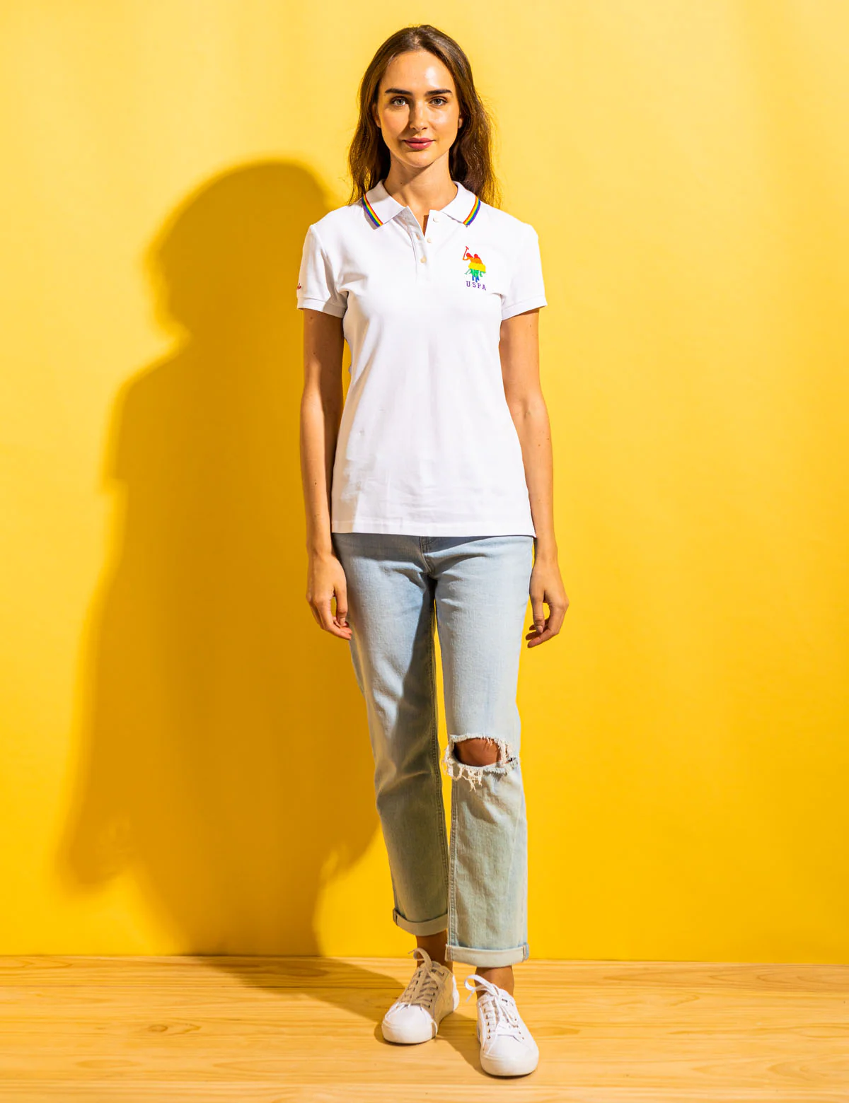 PRIDE LOGO TIPPED POLO SHIRT - Image 3