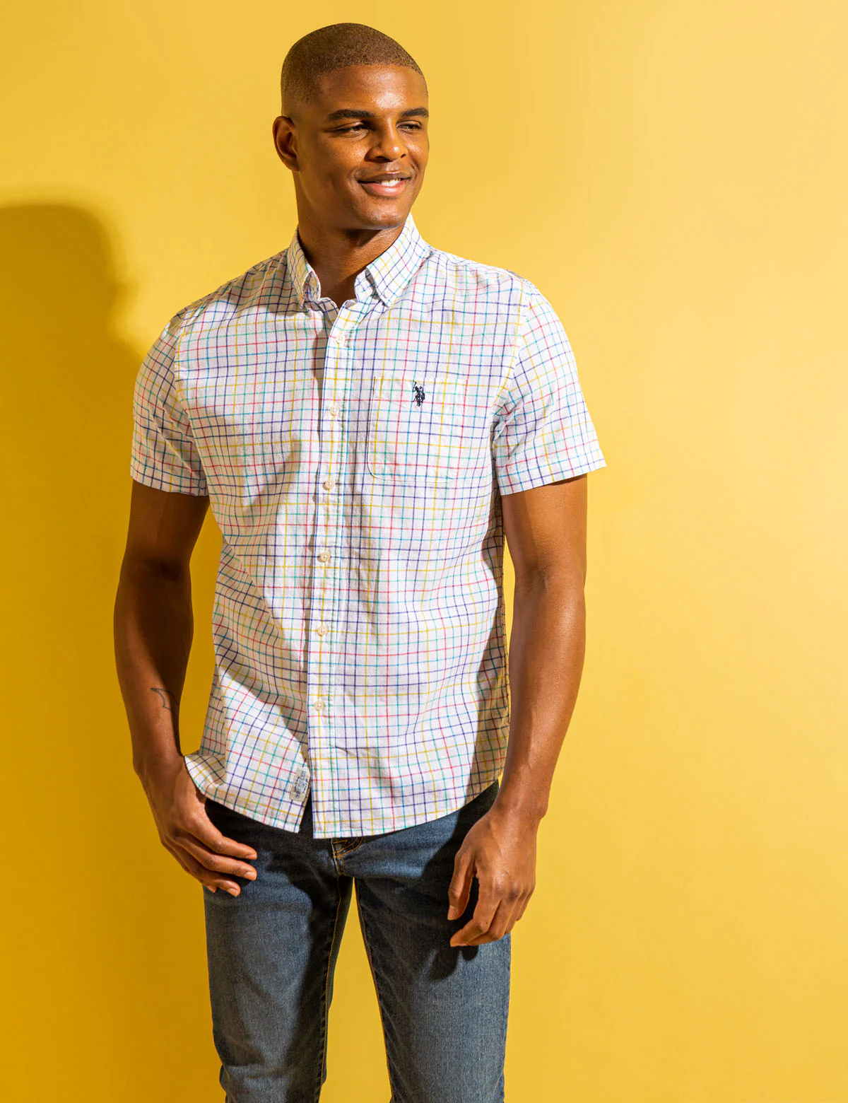 PRIDE SLUB POPLIN SHORT SLEEVE WOVEN SHIRT