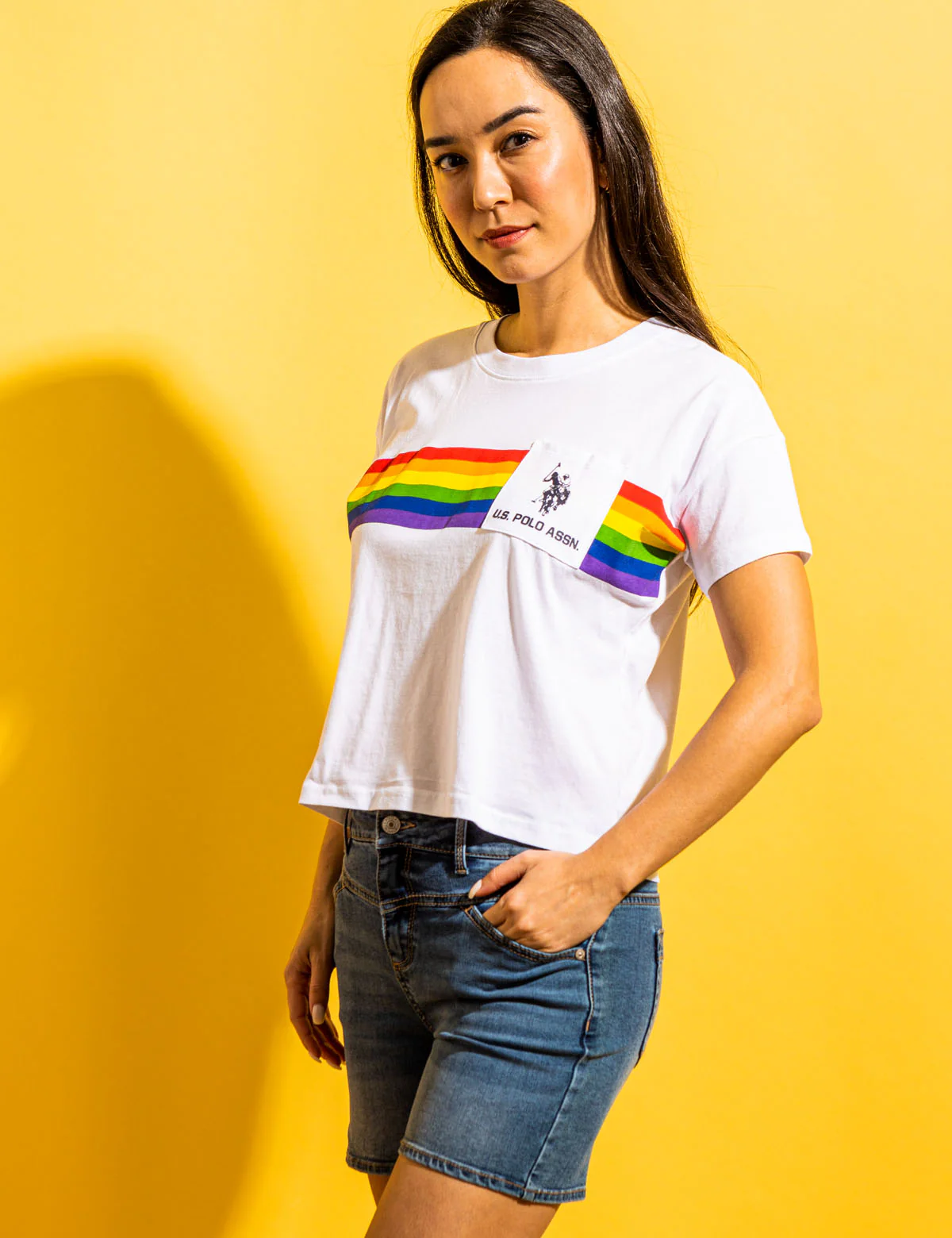 PRIDE STRIPE GRAPHIC T-SHIRT