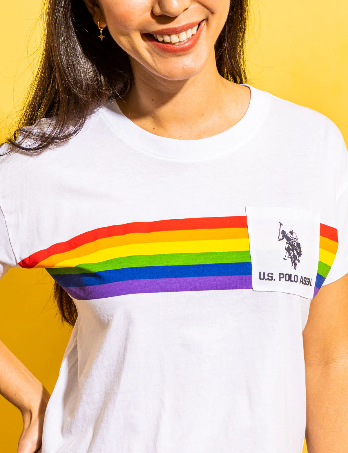 PRIDE STRIPE GRAPHIC T-SHIRT - Image 2