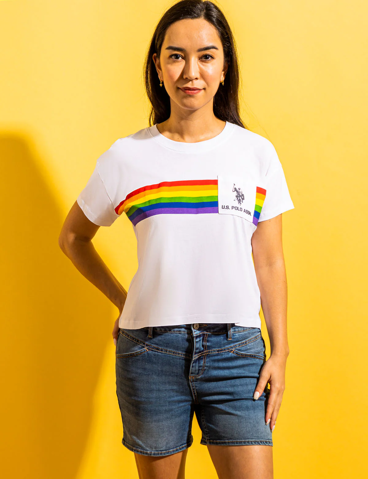 PRIDE STRIPE GRAPHIC T-SHIRT - Image 3
