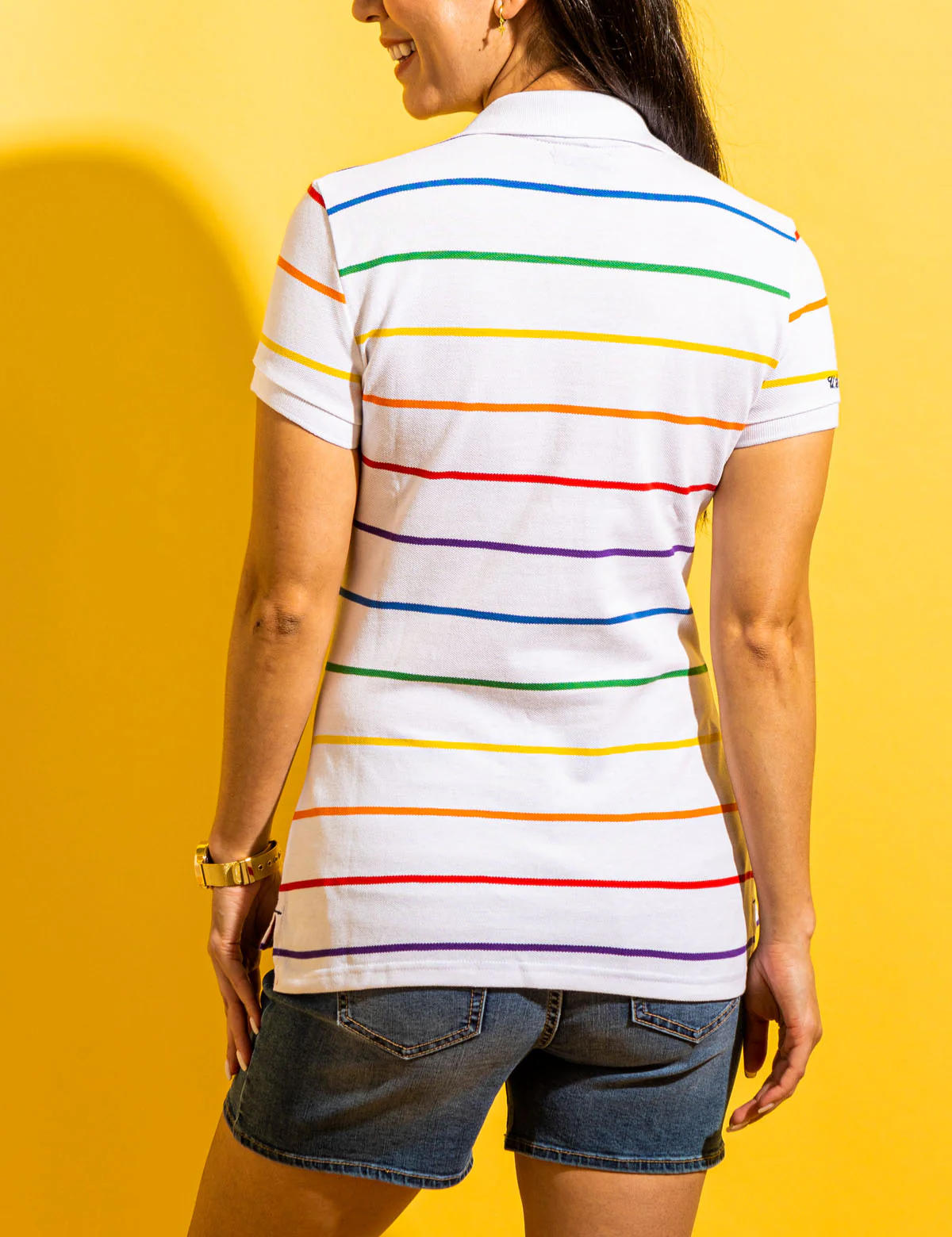 PRIDE STRIPE POLO SHIRT - Image 4