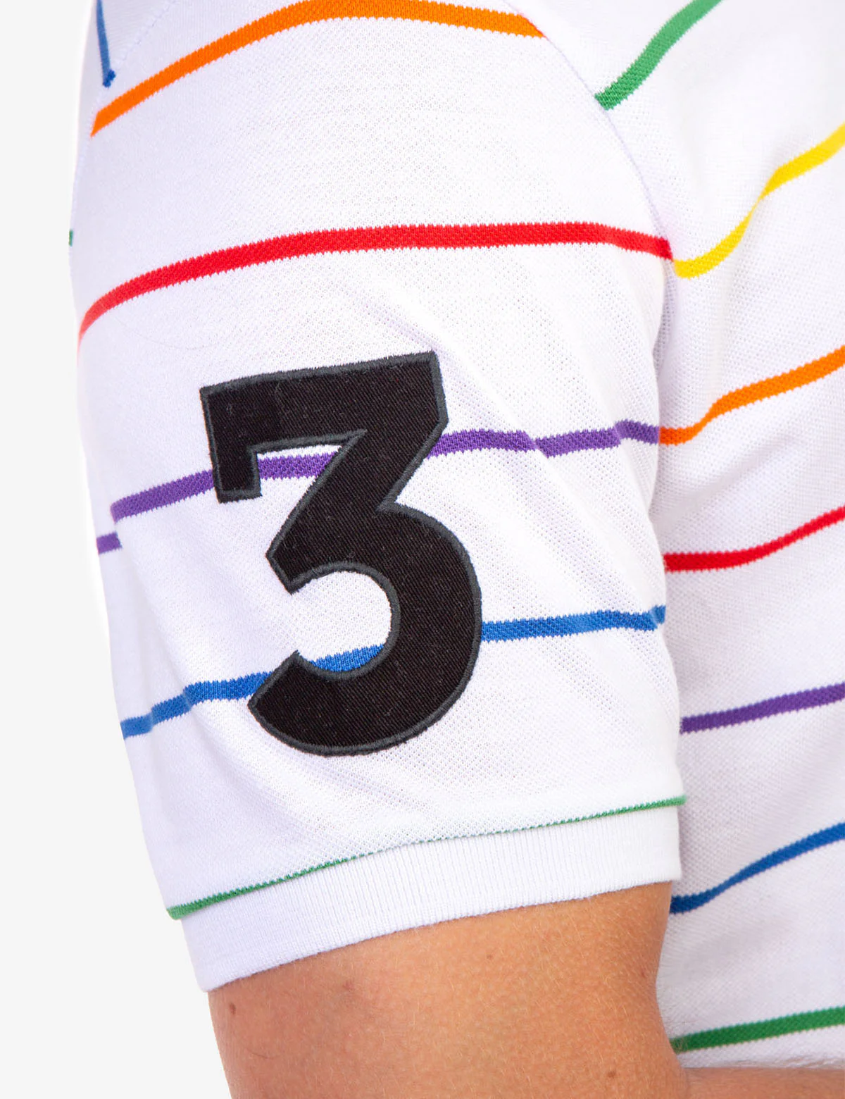 PRIDE STRIPED POLO SHIRT - Image 9