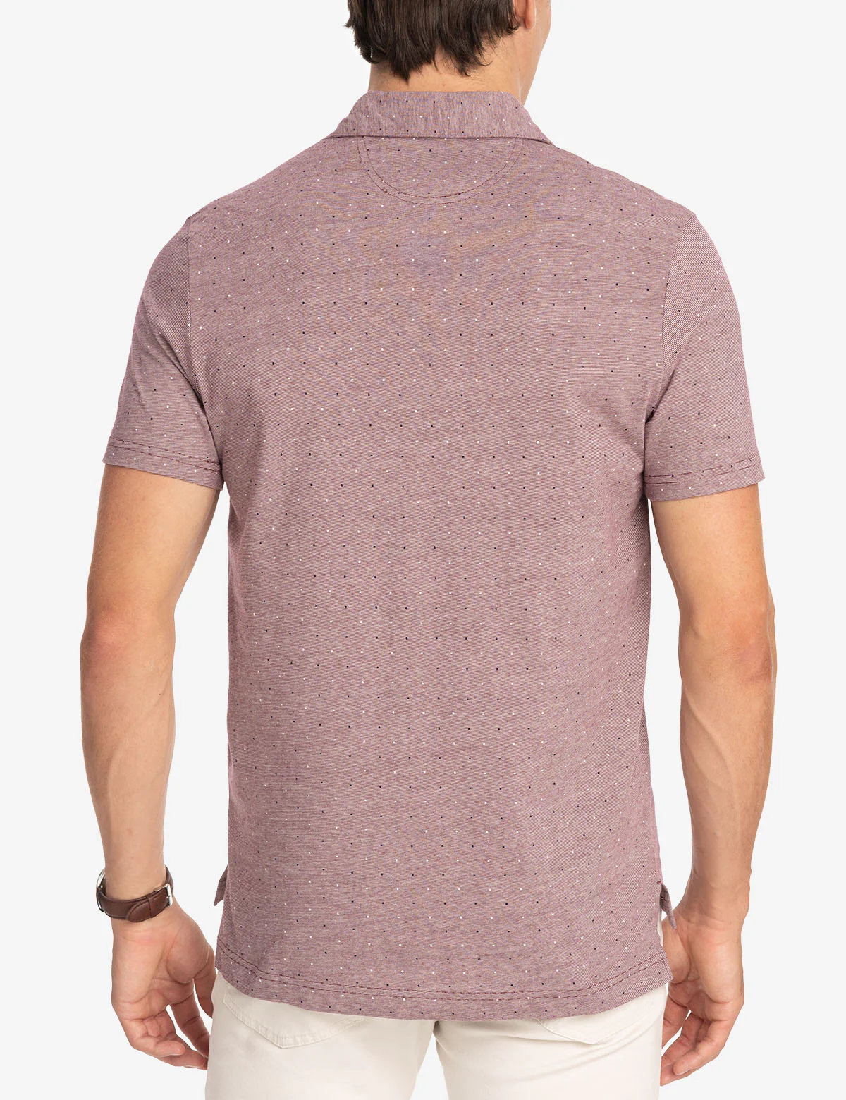 PRINTED END-ON-END STRIPED POLO SHIRT - Image 8