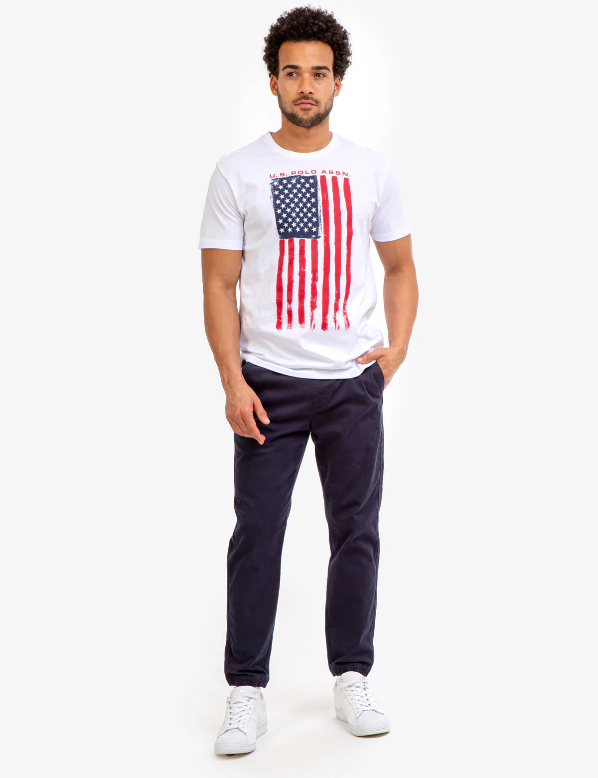 PRINTED FLAG GRAPHIC JERSEY T-SHIRT - Image 2