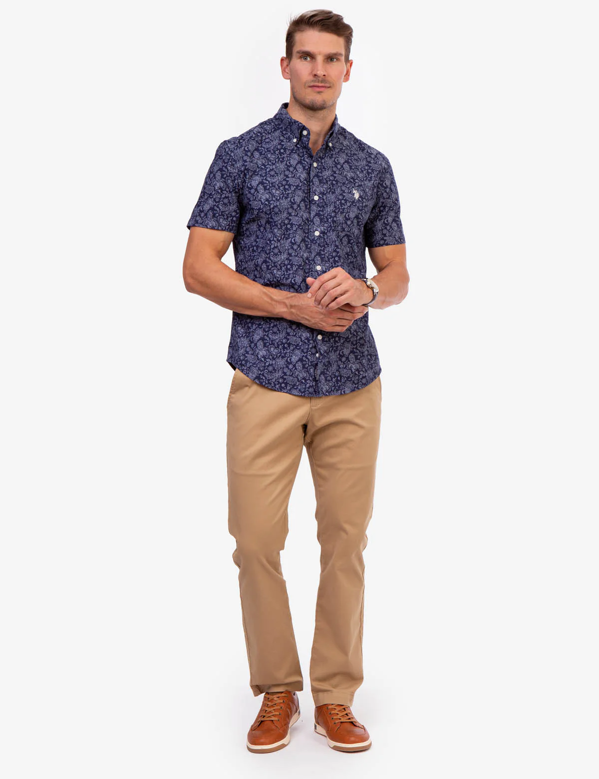 PRINTED FLORAL SLUB CANVAS SHIRT - Image 3
