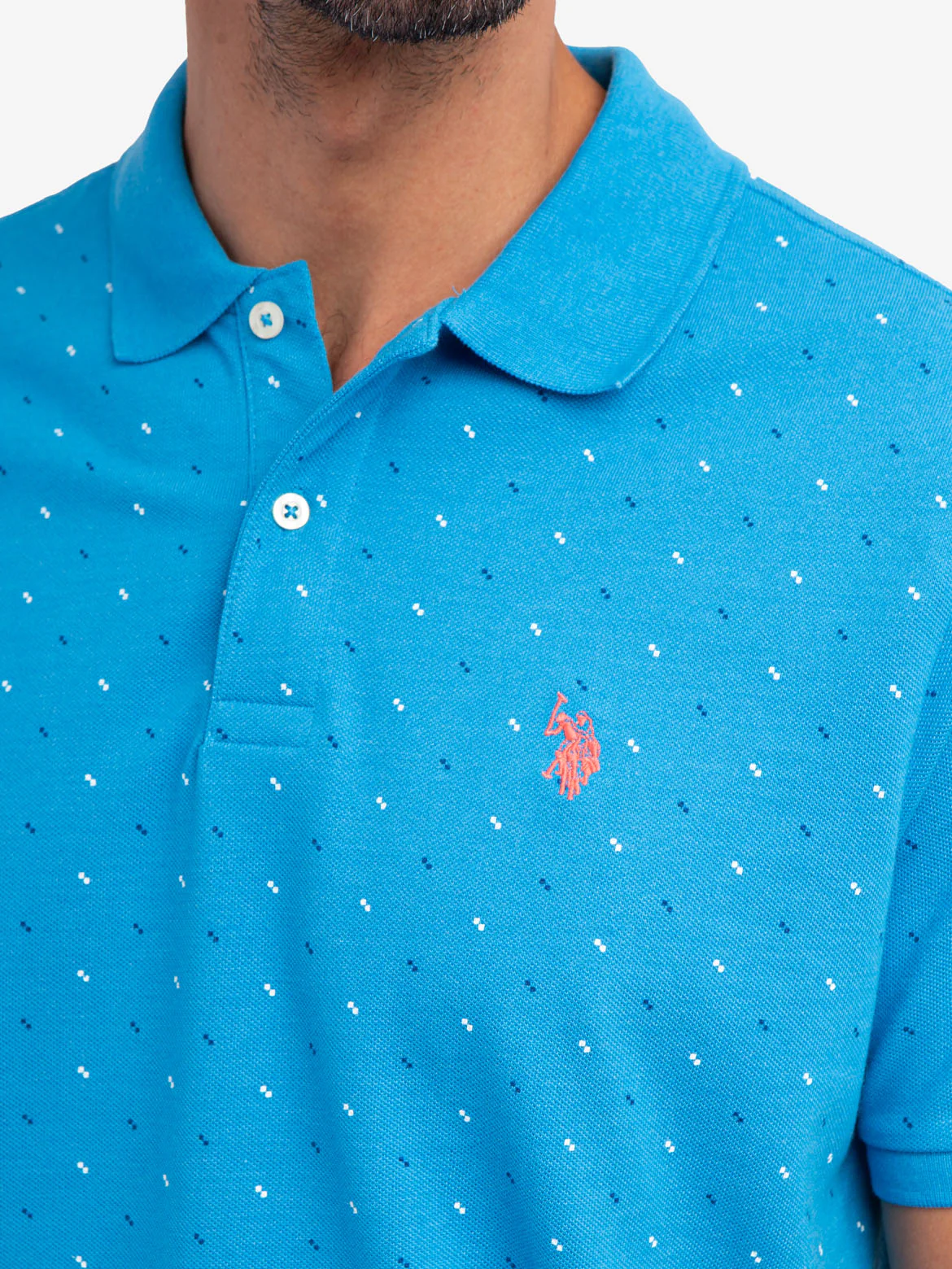 PRINTED PIQUE POLO SHIRT - Image 4