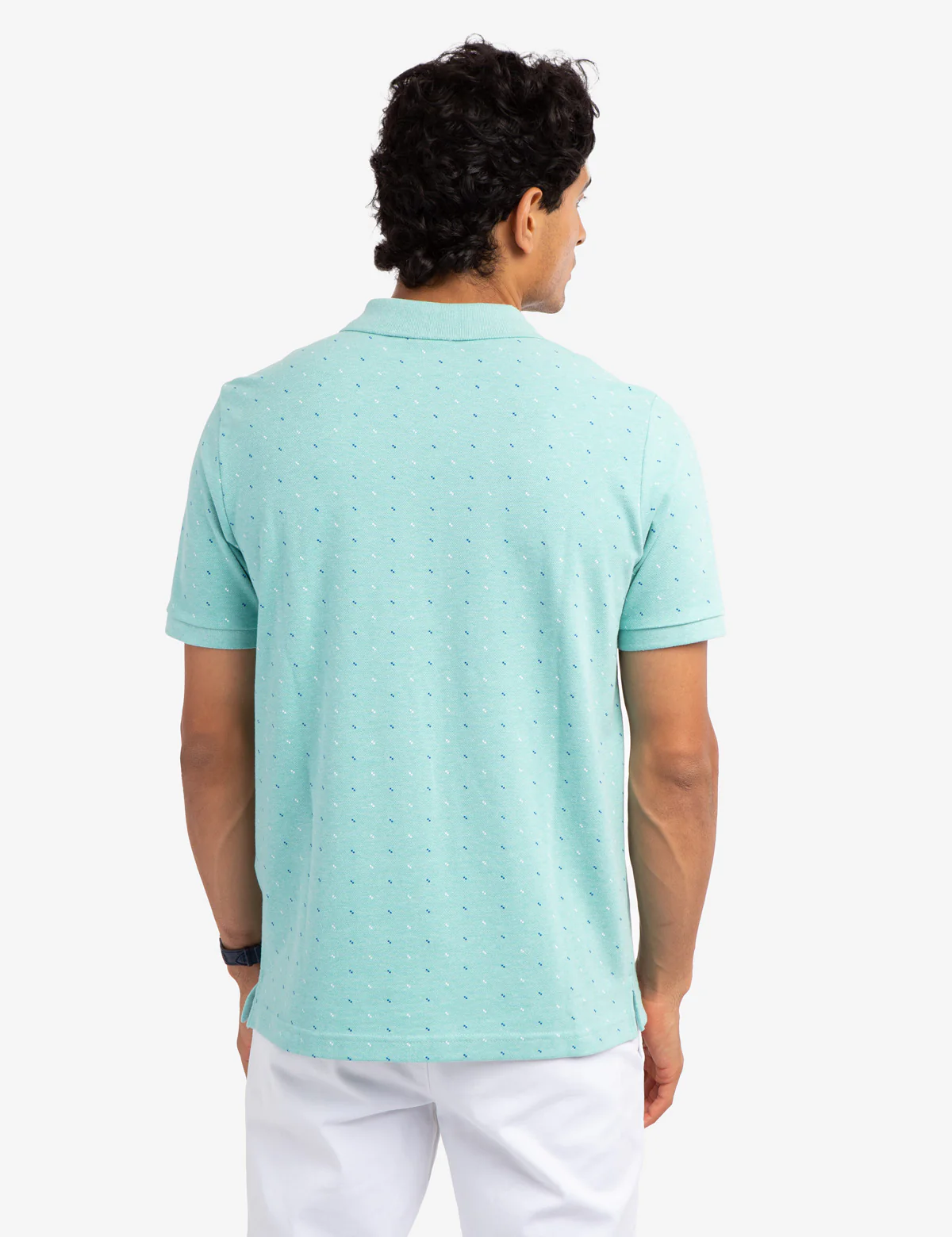 PRINTED PIQUE POLO SHIRT - Image 9