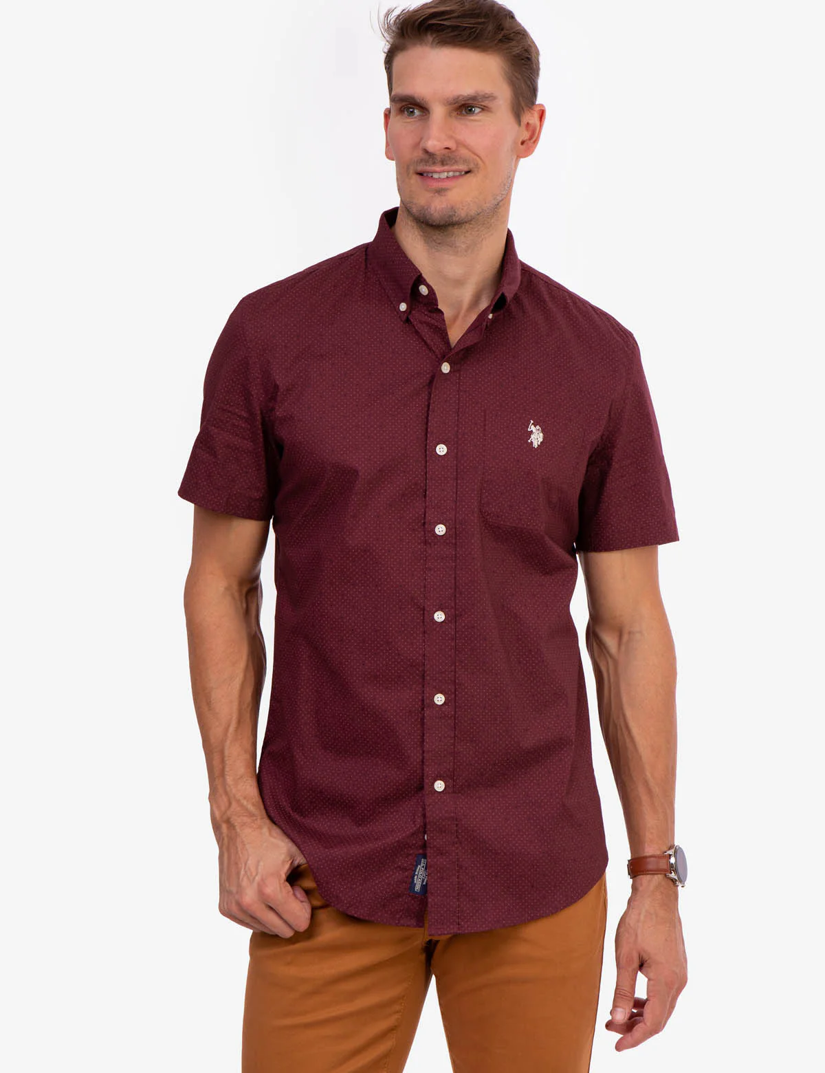 PRINTED POPLIN SHORT SLEEVE SHIRT - Image 6