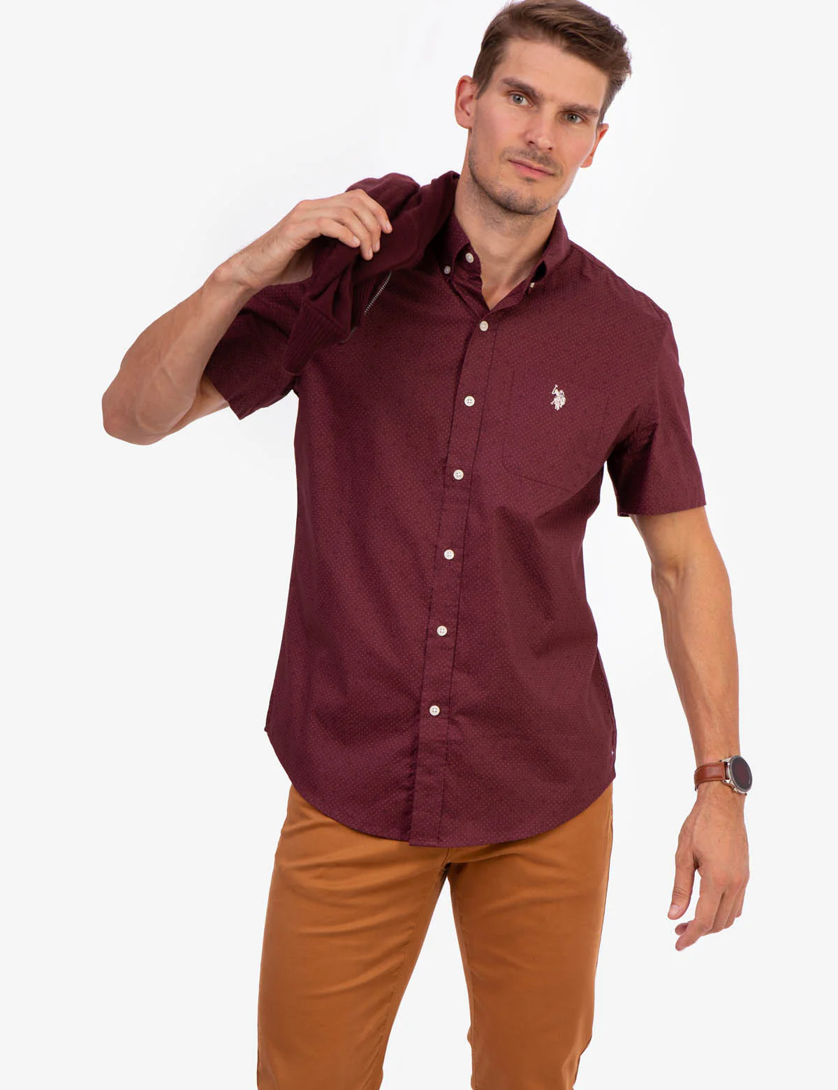 PRINTED POPLIN SHORT SLEEVE SHIRT - Image 7