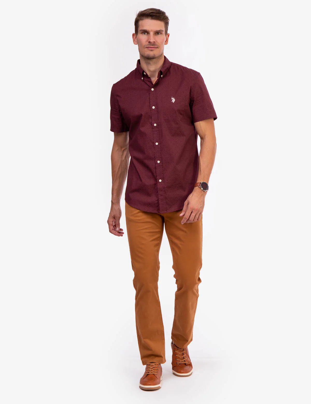 PRINTED POPLIN SHORT SLEEVE SHIRT - Image 8