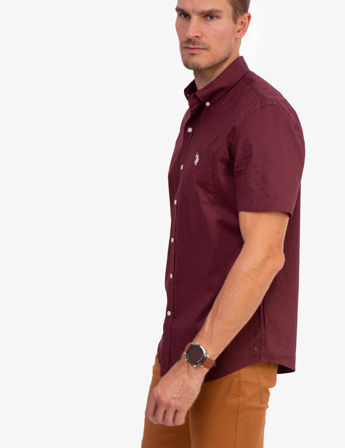 PRINTED POPLIN SHORT SLEEVE SHIRT - Image 9