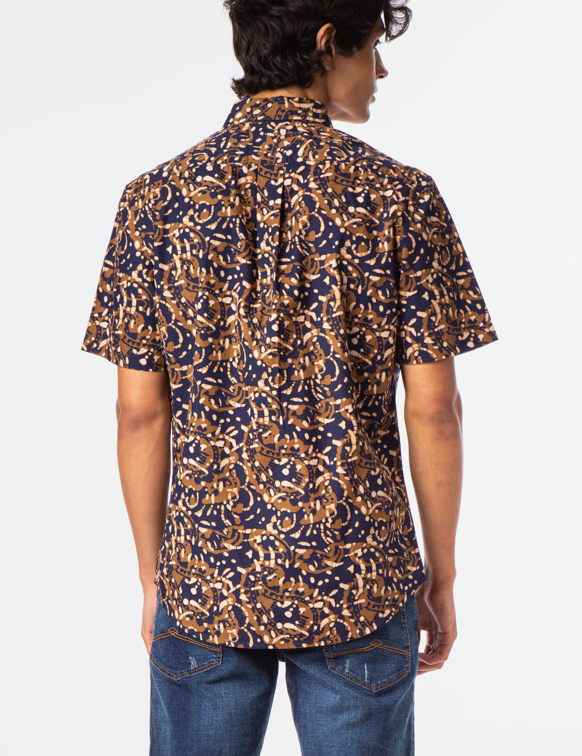 PRINTED POPLIN SHORT SLEEVE SHIRT - Image 3