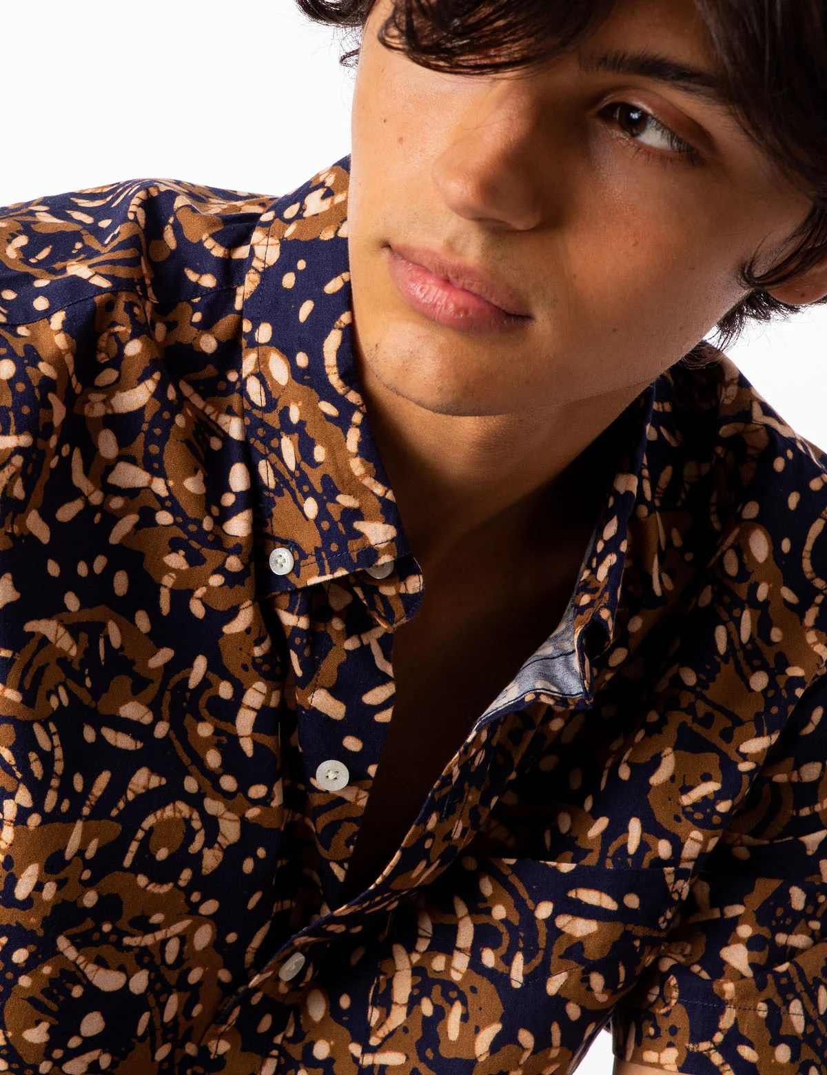 PRINTED POPLIN SHORT SLEEVE SHIRT - Image 4