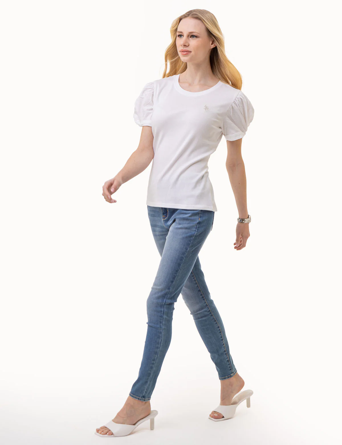 PUFF SLEEVE CREW NECK TOP - Image 11
