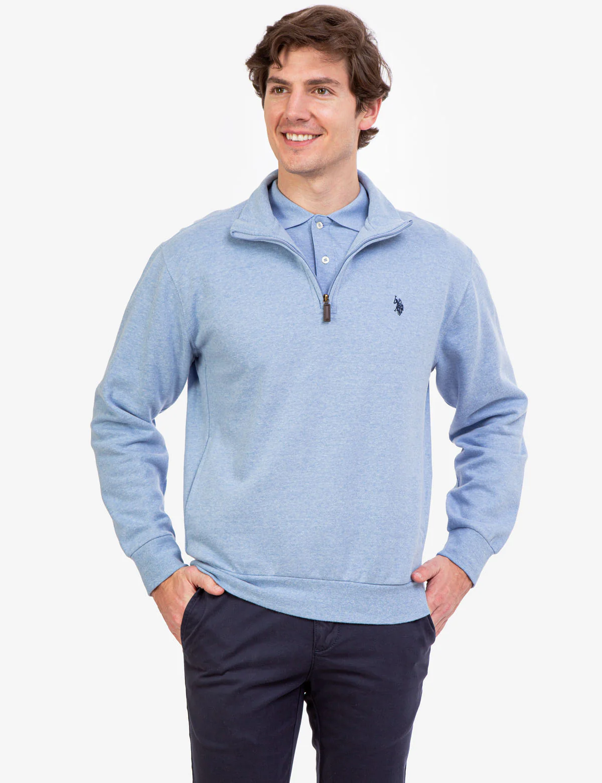 QUARTER ZIP PULLOVER SWEATSHIRT - Image 6