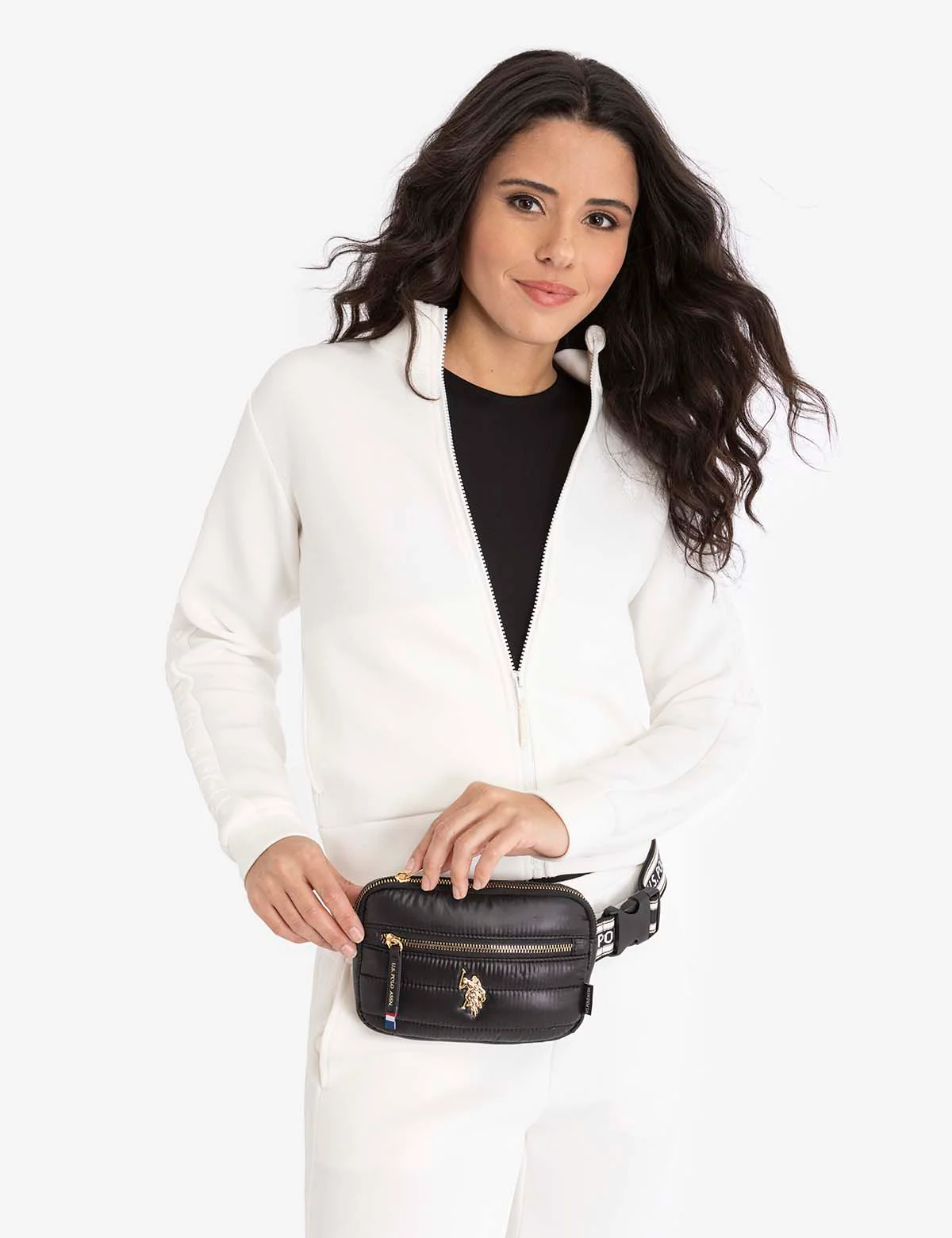 QUILTED BRANDED BELT BAG - Image 8