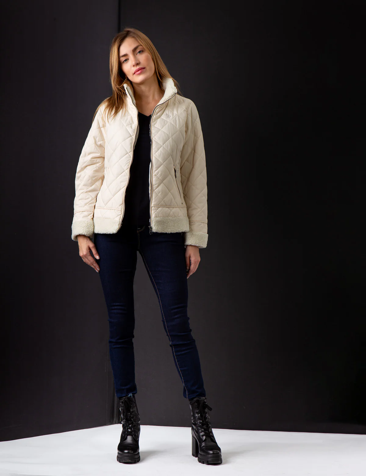 QUILTED MOTO PUFFER JACKET - Image 7