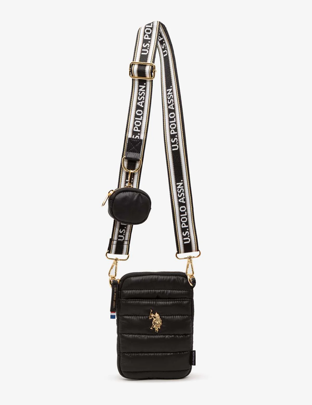 QUILTED PHONE CROSSBODY WITH ZIPPER POUCH - Image 11