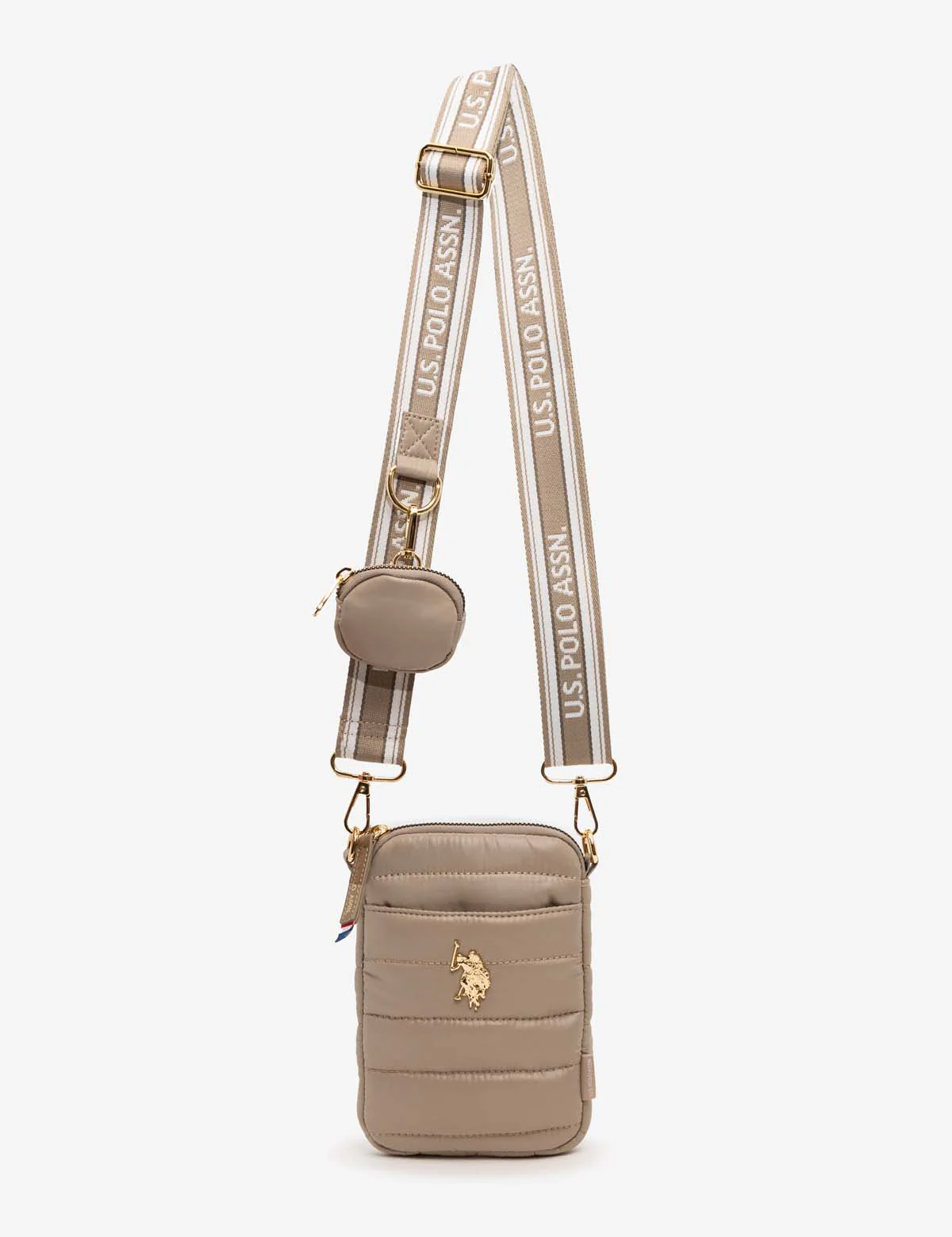 QUILTED PHONE CROSSBODY WITH ZIPPER POUCH - Image 2