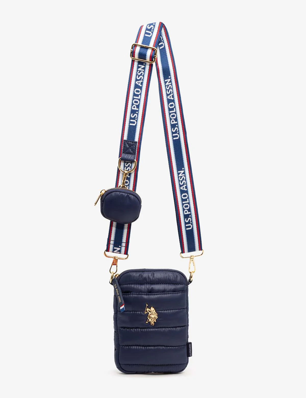 QUILTED PHONE CROSSBODY WITH ZIPPER POUCH - Image 5