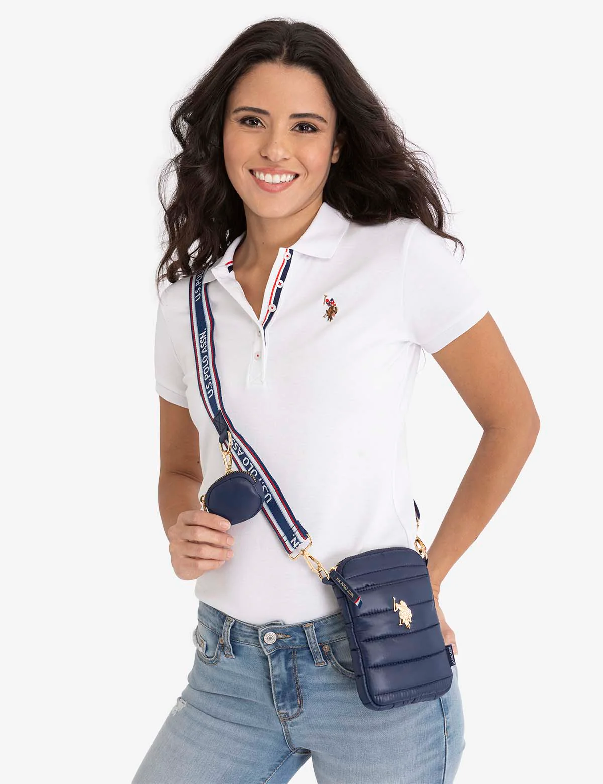 QUILTED PHONE CROSSBODY WITH ZIPPER POUCH - Image 9