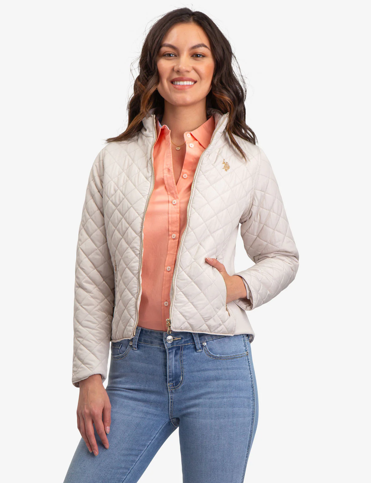 QUILTED SIDE KNIT MOTO JACKET - Image 11