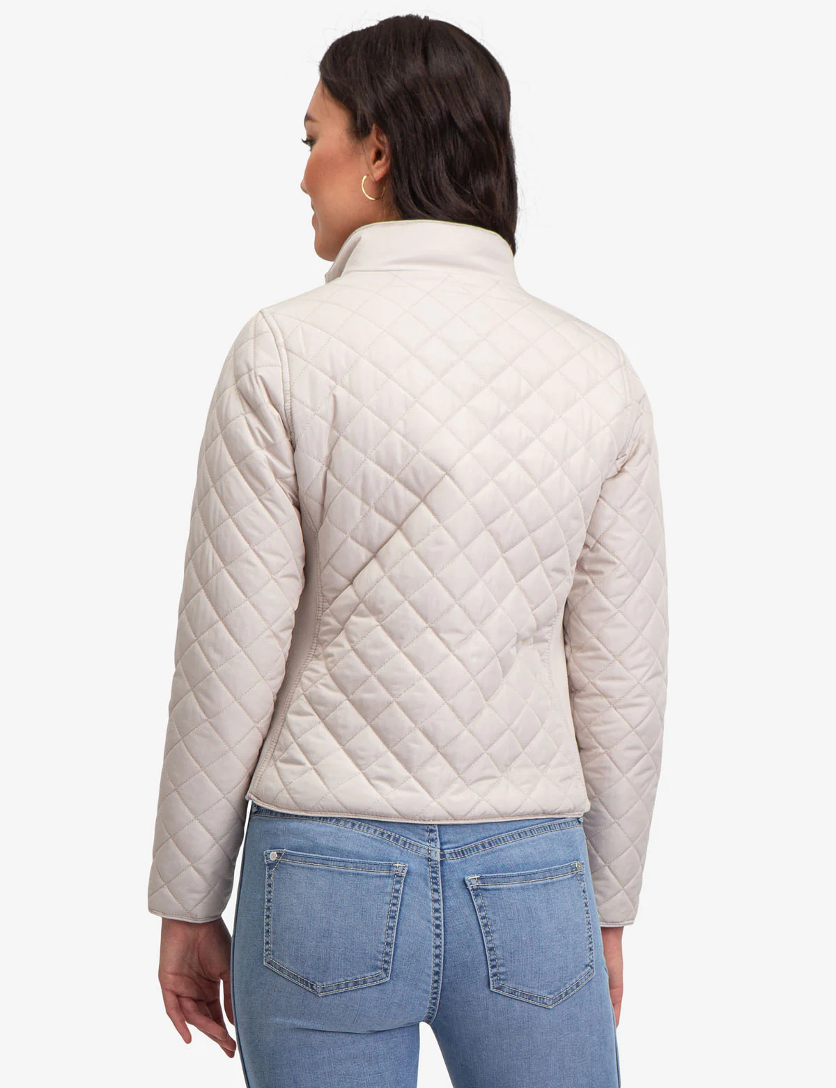 QUILTED SIDE KNIT MOTO JACKET - Image 14