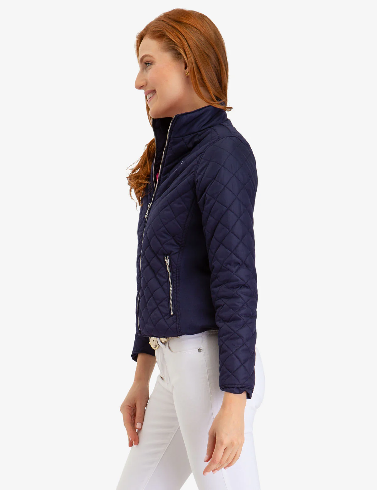 QUILTED SIDE KNIT MOTO JACKET - Image 18