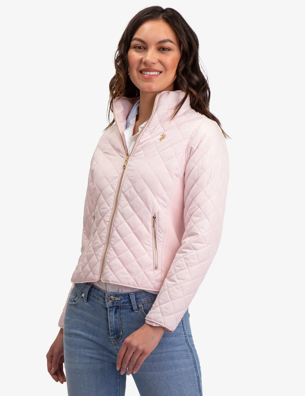 QUILTED SIDE KNIT MOTO JACKET - Image 5