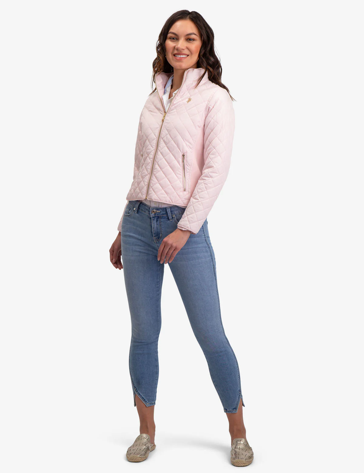 QUILTED SIDE KNIT MOTO JACKET - Image 6